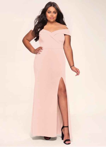 Blush Mark My Valentine Pink Stretch Crepe Maxi Dress