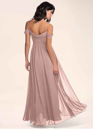 Blush Mark Philosophy Of Love Dusty Rose Chiffon Maxi Dress