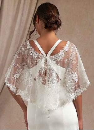 Earizer Hodesh Lace Tulle Wrap