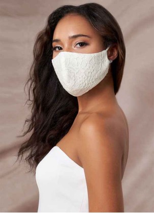 Earizer Non-Medical Ivory Lace Reusable Face Mask