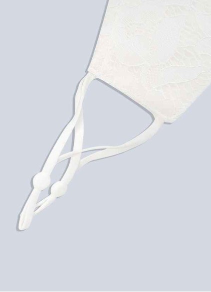 Earizer Non-Medical Ivory Lace Reusable Face Mask