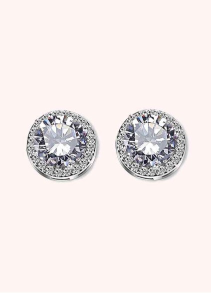 Solitaire Crystal Studs