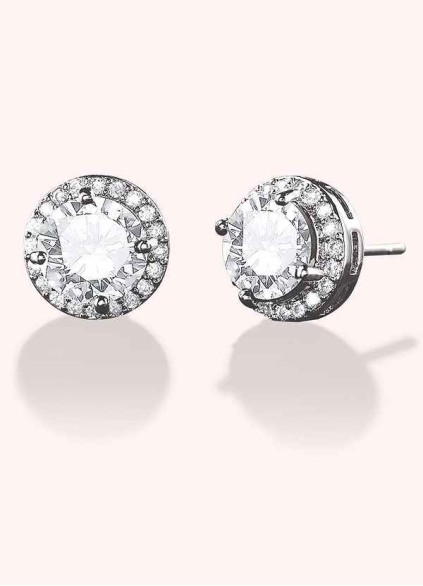 Solitaire Crystal Studs