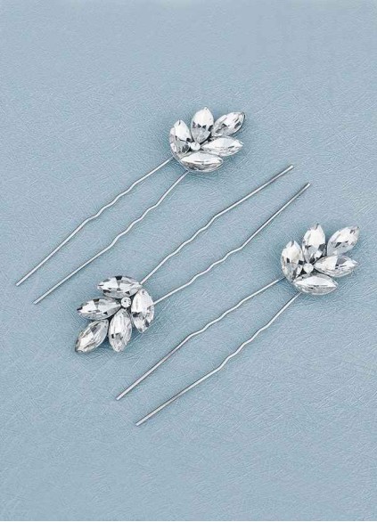 Dewdrop Crystal Hairpin Set