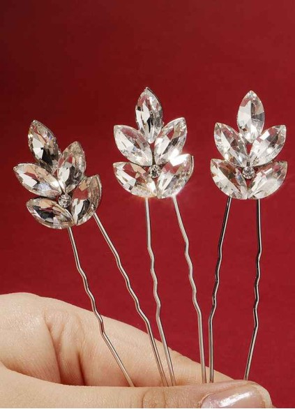 Dewdrop Crystal Hairpin Set