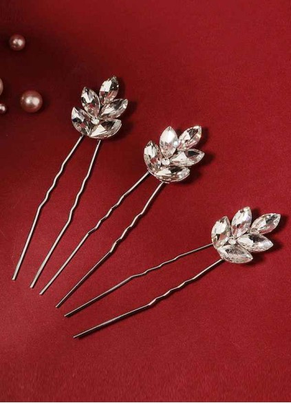 Dewdrop Crystal Hairpin Set