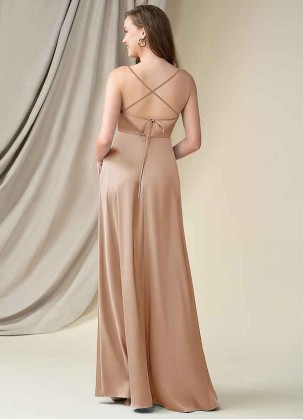 Earizer Madaleine Stretch Satin Dress