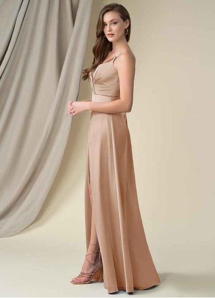 Earizer Madaleine Stretch Satin Dress