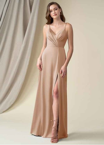 Earizer Madaleine Stretch Satin Dress