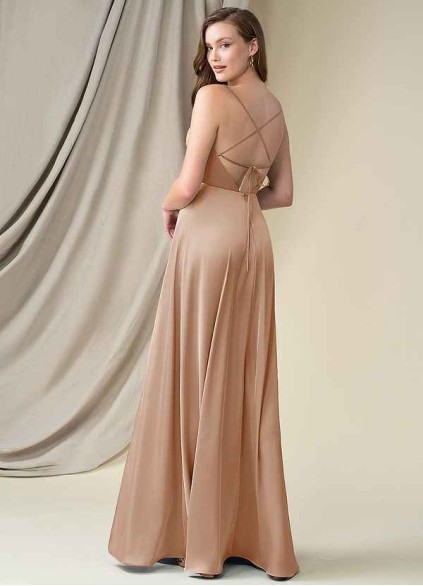 Earizer Madaleine Stretch Satin Dress