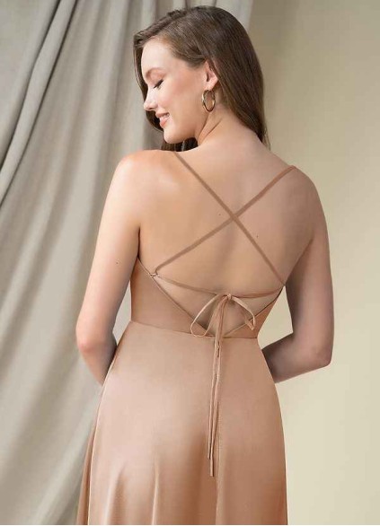 Earizer Madaleine Stretch Satin Dress