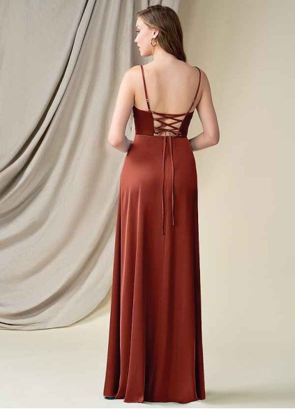 Earizer Marchella Stretch Satin Dress