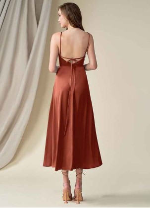 Earizer Ceci Stretch Satin Dress