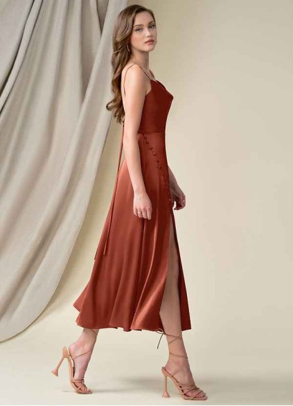 Earizer Ceci Stretch Satin Dress