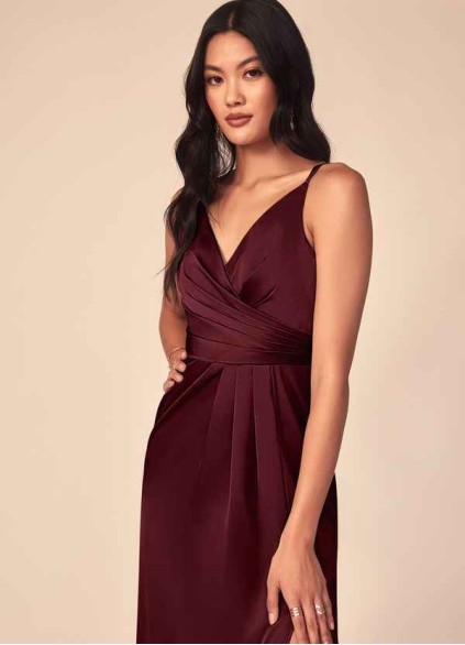 Earizer Aqua Stretch Satin Dress