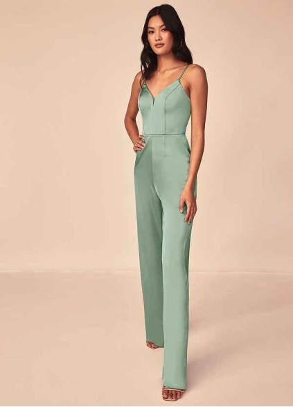 Earizer Elizabella Stretch Satin Jumpsuit