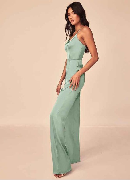 Earizer Elizabella Stretch Satin Jumpsuit