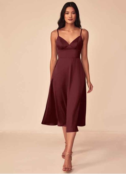 Earizer Dottie Stretch Satin Dress