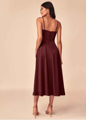 Earizer Dottie Stretch Satin Dress