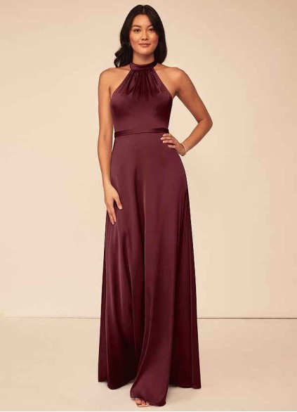 Earizer Delmar Stretch Satin Dress