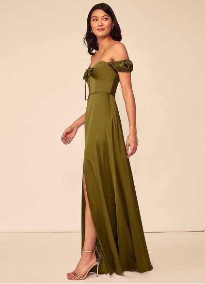 Earizer Asha Stretch Satin Dress