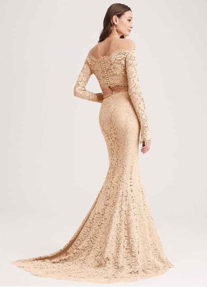 PT101 5 Pnina Tornai Signature Lace Fit-and-flare Skirt