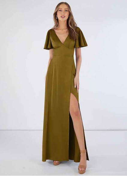 Earizer Lani Stretch Satin Dress