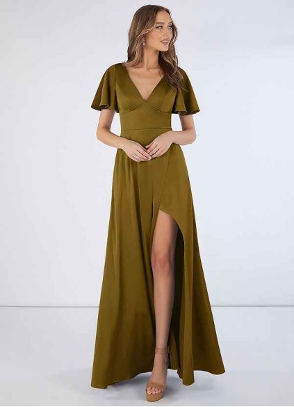 Earizer Lani Stretch Satin Dress