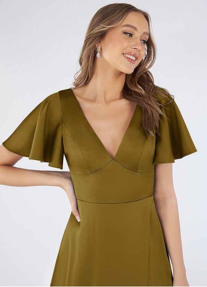 Earizer Lani Stretch Satin Dress