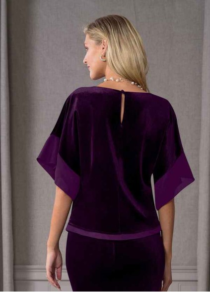 Earizer Fianna Velvet Blouse
 ( Final Sale )