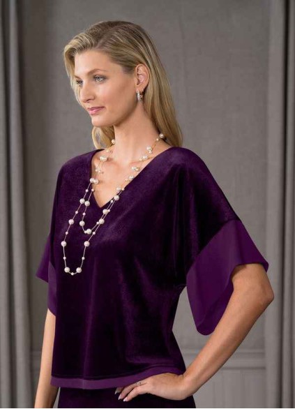 Earizer Fianna Velvet Blouse
 ( Final Sale )