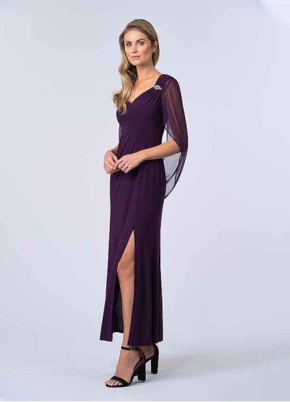 UpStudio Draped Cowl Sleeve Dress