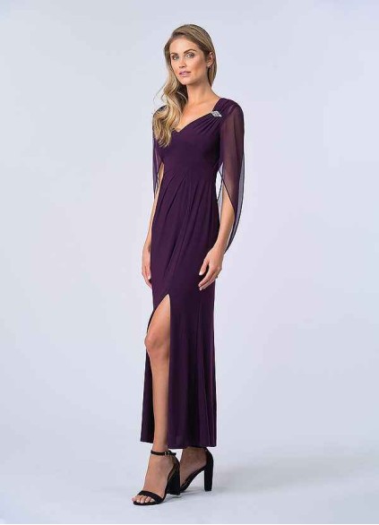 UpStudio Draped Cowl Sleeve Dress