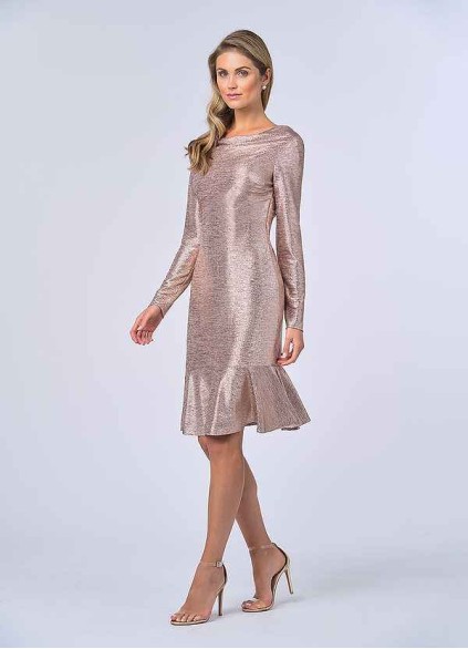 UpStudio Metallic Foiled Shift Dress