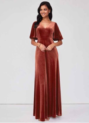 Blush Mark Forever Love Velvet Maxi Dress