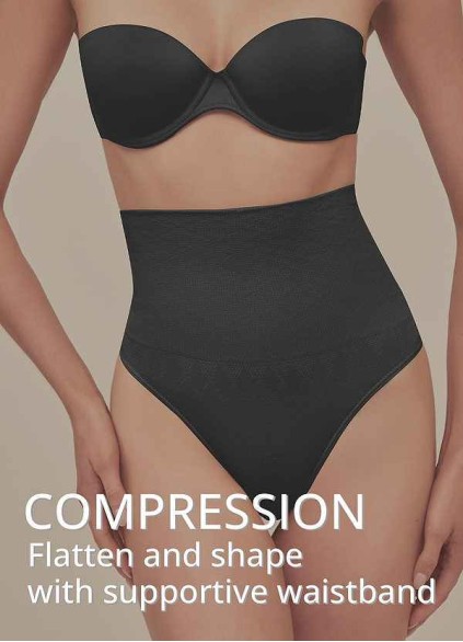 Seamless Mid-Waist Shaping Thong