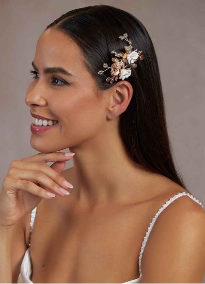 Gold Floral Hairpin Set