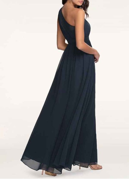 AZ Occasions Magical Day Dark Navy Chiffon Maxi Dress