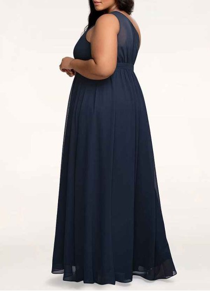 AZ Occasions Magical Day Dark Navy Chiffon Maxi Dress