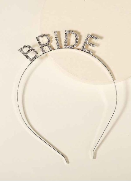 Glittering Bride Headband