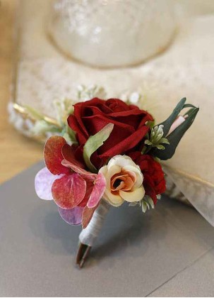 Red Rose Boutonniere