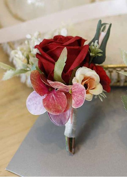 Red Rose Boutonniere