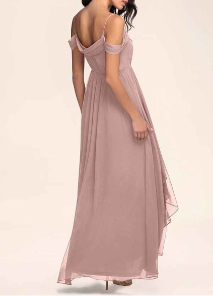 AZ Occasions Philosophy Of Love Dusty Rose Chiffon Maxi Dress