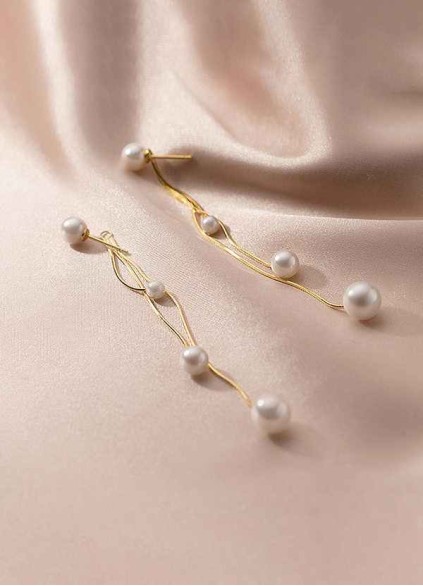 A String of Pearls Drop Earrings